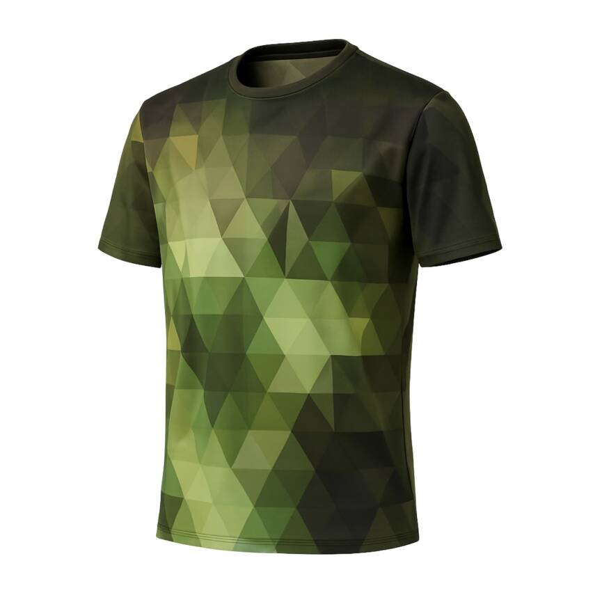 Kamuflaj Prizma Desenli Mikrofiber Tişört - Avcı Tişört - Hızlı Kurur - 1