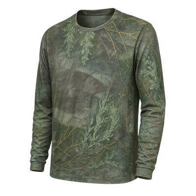 Adaçayı Orman Desenli Mikrofiber Sweatshirt - Avcı Sweatshirt - Hızlı Kurur