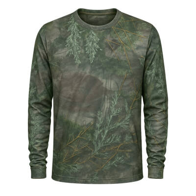 Adaçayı Orman Desenli Mikrofiber Sweatshirt - Avcı Sweatshirt - Hızlı Kurur - 3