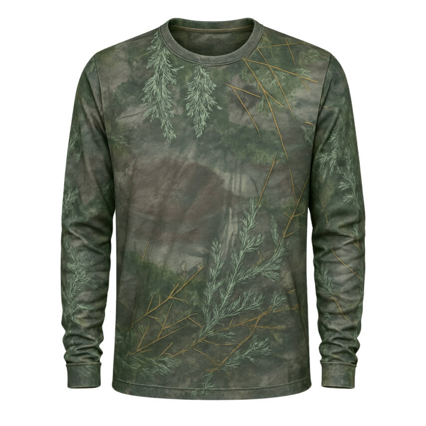 Adaçayı Orman Desenli Mikrofiber Sweatshirt - Avcı Sweatshirt - Hızlı Kurur - 3