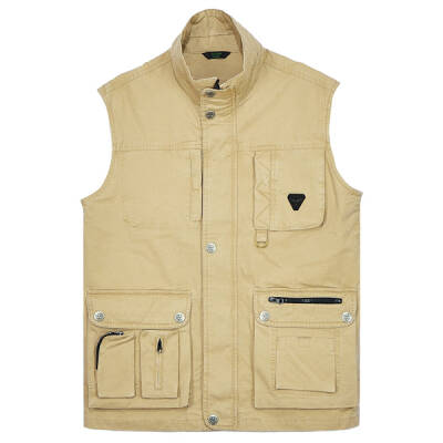 ArcherCamp Bej Taktikal Uzun Yelek - Outdoor Avcı Askeri Yeleği