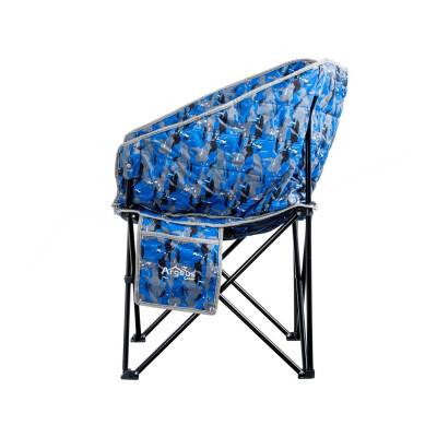 Argeus Balcony Comfort Katlanabilir Kamp Sandalyesi Mavi Kamuflaj - 2