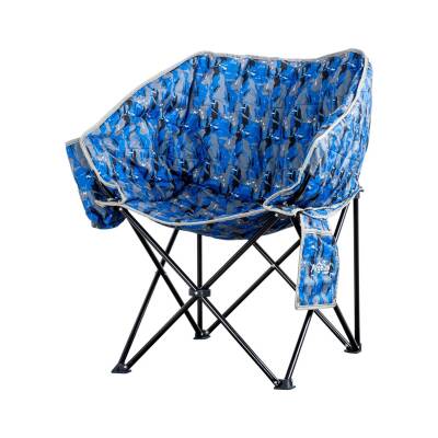 Argeus Balcony Comfort Katlanabilir Kamp Sandalyesi Mavi Kamuflaj