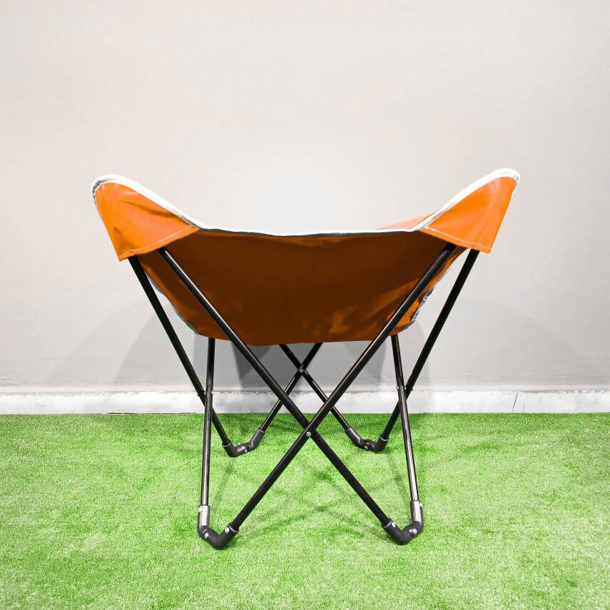 Argeus Butterfly Katlanabilir Kamp Sandalyesi Turuncu - 3