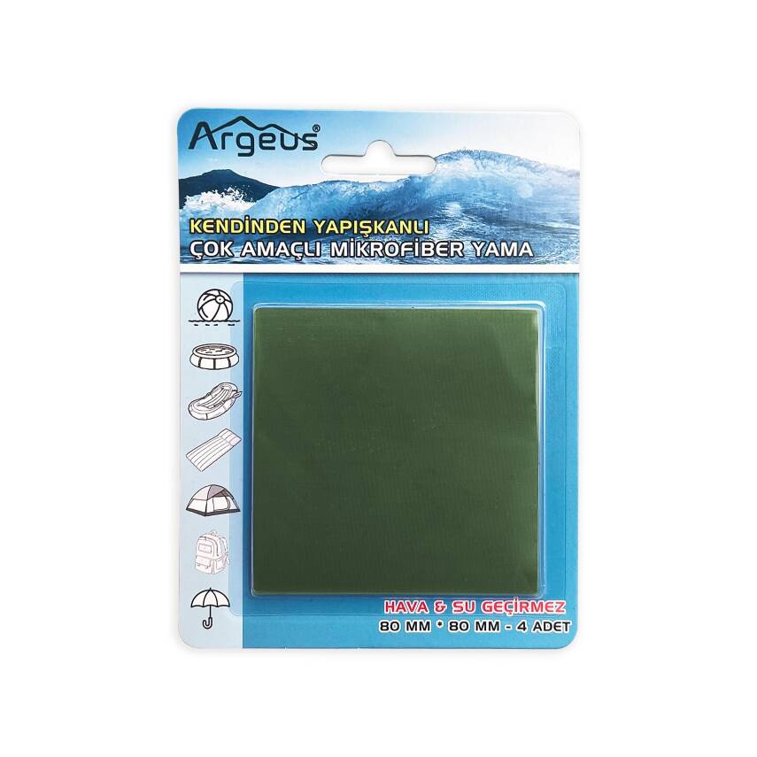 Argeus Fiber Çanta Tamir Seti - 4 Parça Hızlı Onarım Yaması - 1