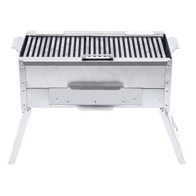 Katlanır Ayaklı Mangal - Argeus - Paslanmaz - Mühürleme Izgaralı - Kül Hazneli - 2