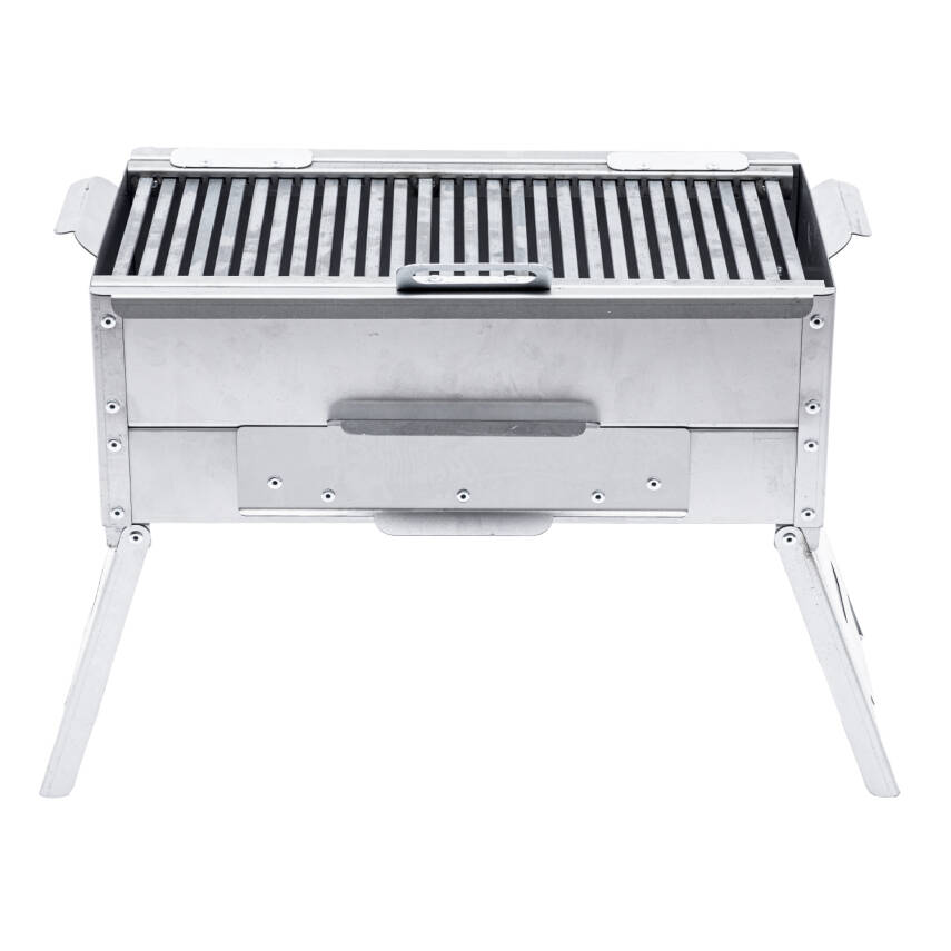Katlanır Ayaklı Mangal - Argeus - Paslanmaz - Mühürleme Izgaralı - Kül Hazneli - 2