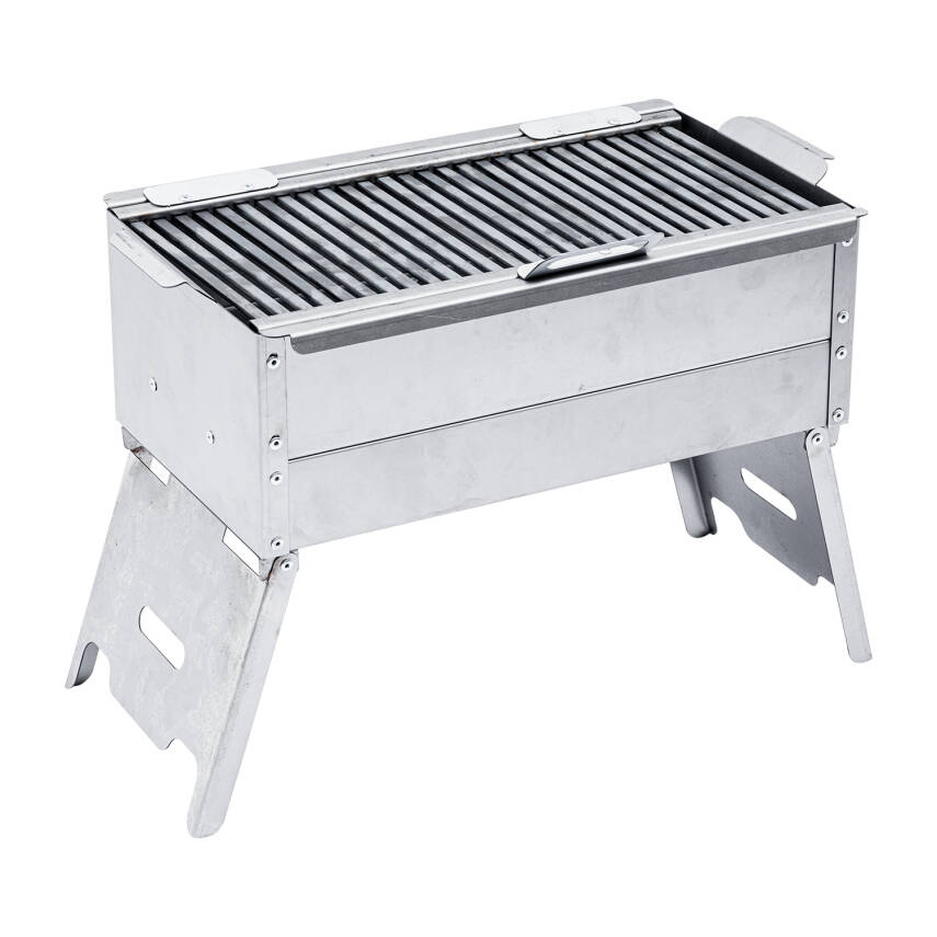 Katlanır Ayaklı Mangal - Argeus - Paslanmaz - Mühürleme Izgaralı - Kül Hazneli - 3