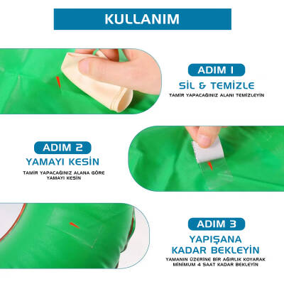 Argeus Gri Fiber Yama Seti - Çanta ve Ekipman Onarım Kiti (4 Adet) - 3