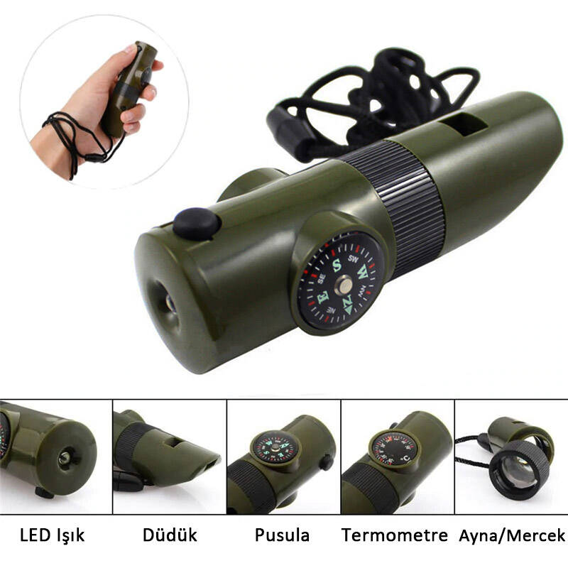 Argeus H7-1 Fenerli Dereceli Pusulalı Düdük - 1