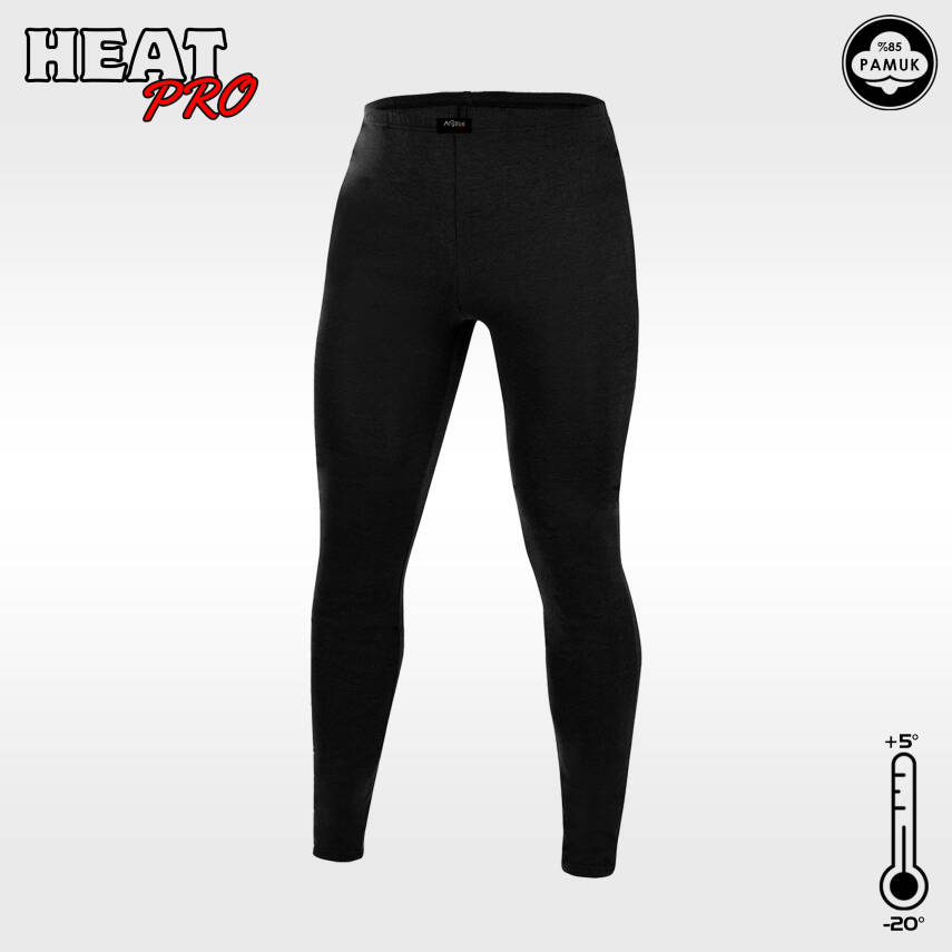 Argeus HeatPro Termal Tayt - Siyah Pamuklu İçlik - Üstün Konfor ve Sıcaklık - 1