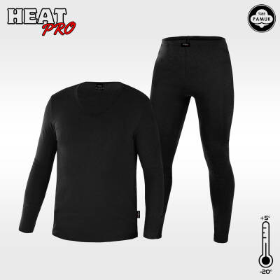 Argeus HeatPro Unisex Siyah Termal İçlik Takımı - 2