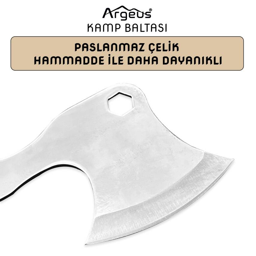Argeus Taşıma Kılıflı Kamp Baltası - 5