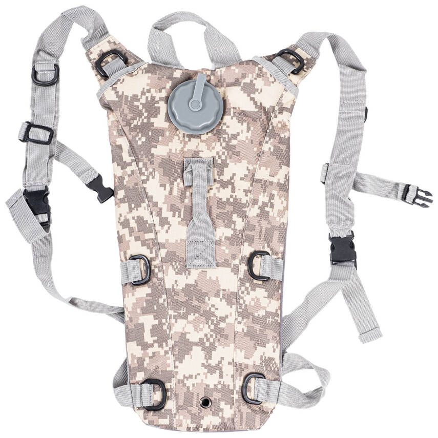 ARGEUS Kamuflaj Desenli 3 Litre Su Torbalı Sırt Çantası - Gri Outdoor Model - 1