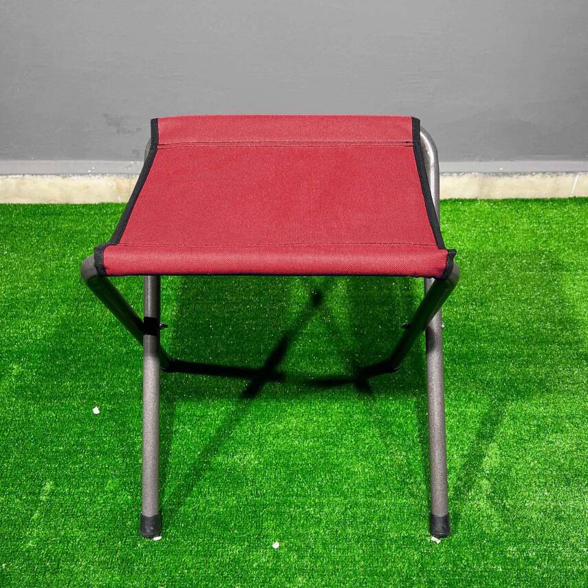 Argeus Katlanabilir Kamp Taburesi - Pedli Bordo Renk - Konforlu ve Taşınabilir - 2