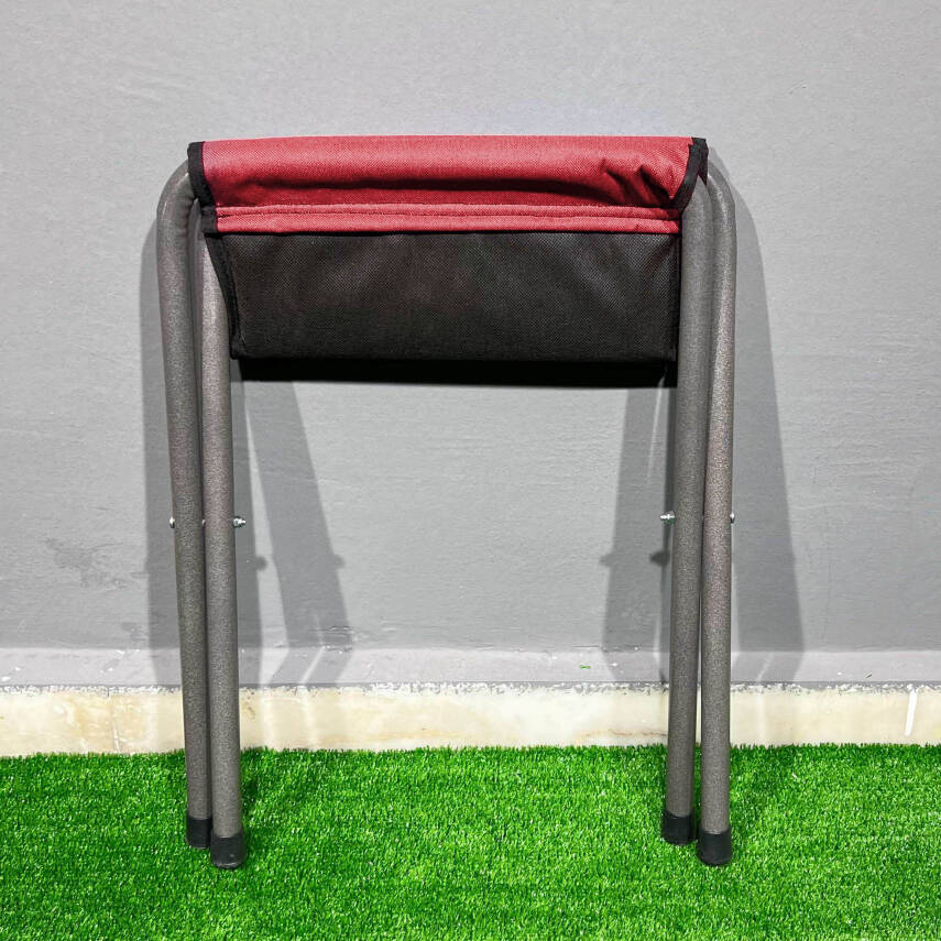 Argeus Katlanabilir Kamp Taburesi - Pedli Bordo Renk - Konforlu ve Taşınabilir - 3