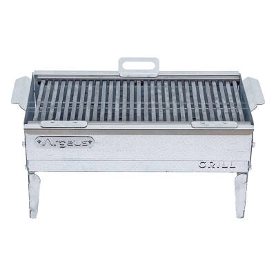 Katlanabilir Ayaklı Portatif Mangal - Paslanmaz - Argeus - Büyük - Taşıma Çantalı - 2