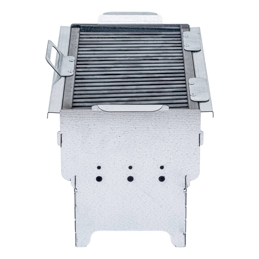 Katlanabilir Ayaklı Portatif Mangal - Paslanmaz - Argeus - Orta - Taşıma Çantalı - 3