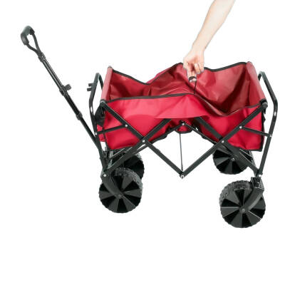 Argeus Katlanabilir Plaj-Bahçe-Kamp Arabası Kırmızı - 4