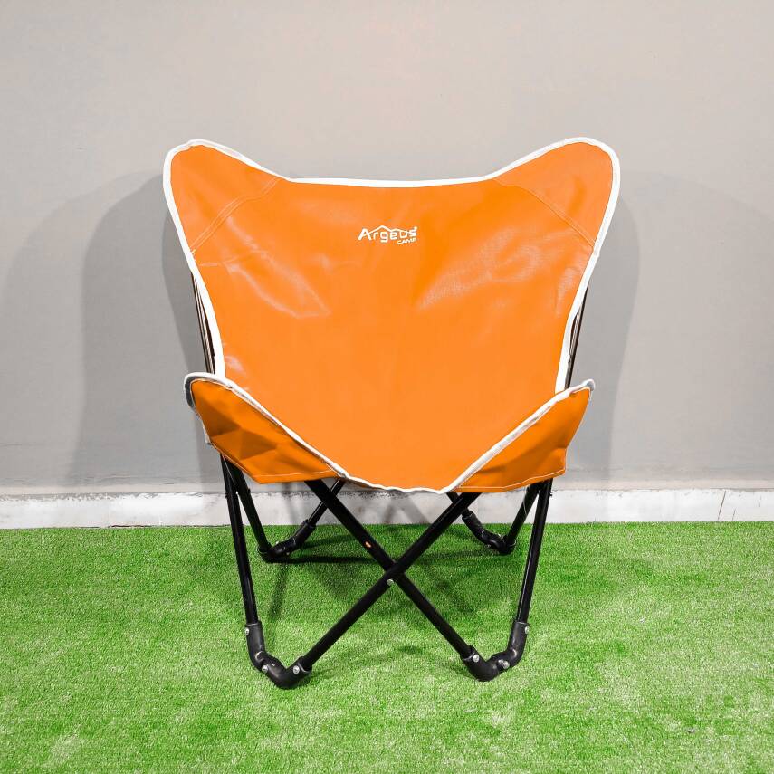 Argeus Kelebek Model Turuncu Kamp Sandalyesi - Portatif ve Ergonomik - 1