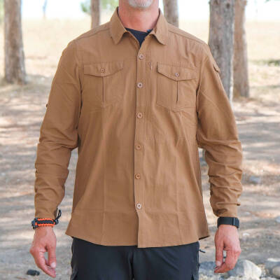 Loç Outdoor Tactical Erkek Gömleği Kum Rengi