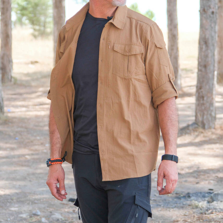 Loç Outdoor Tactical Erkek Gömleği Kum Rengi - 3
