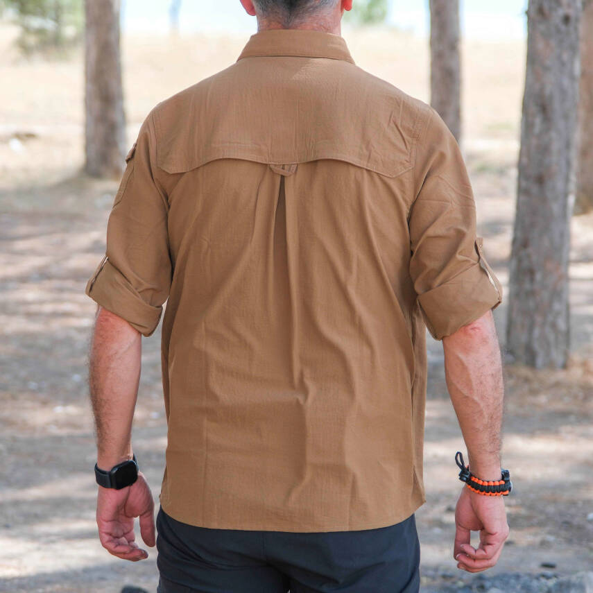 Loç Outdoor Tactical Erkek Gömleği Kum Rengi - 4