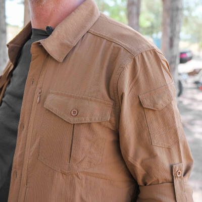 Loç Outdoor Tactical Erkek Gömleği Kum Rengi - 5