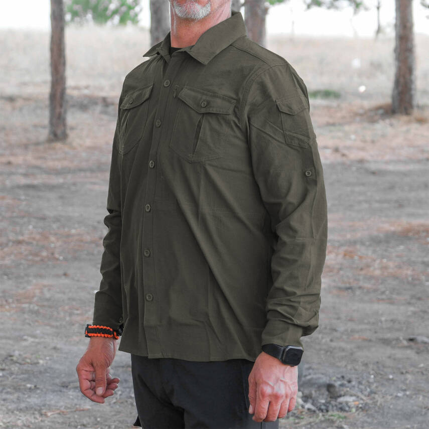 Loç Outdoor Tactical Erkek Gömleği Haki - 3