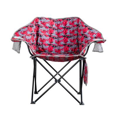 Argeus Nevgrande Kırmızı Desenli Katlanır Kamp Sandalyesi - Comfort Model - 2