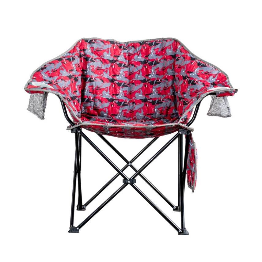 Argeus Nevgrande Kırmızı Desenli Katlanır Kamp Sandalyesi - Comfort Model - 2
