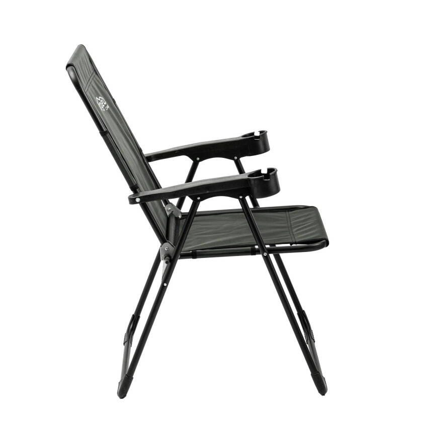 Katlanabilir Kamp Sandalyesi - Rest - Bardaklıklı - Argeus - Haki - 5