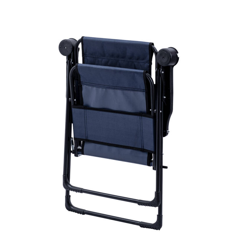 Katlanabilir Kamp Sandalyesi - Rest - Bardaklıklı - Argeus - Lacivert - 4