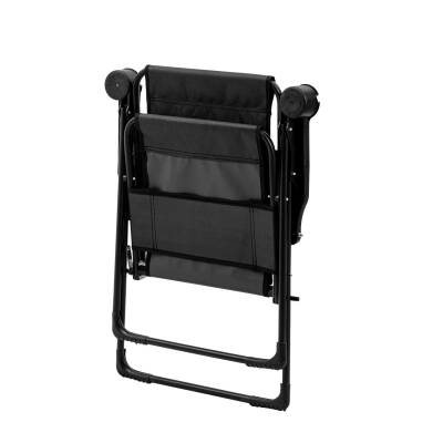 Katlanabilir Kamp Sandalyesi - Rest - Bardaklıklı - Argeus - Siyah - 4
