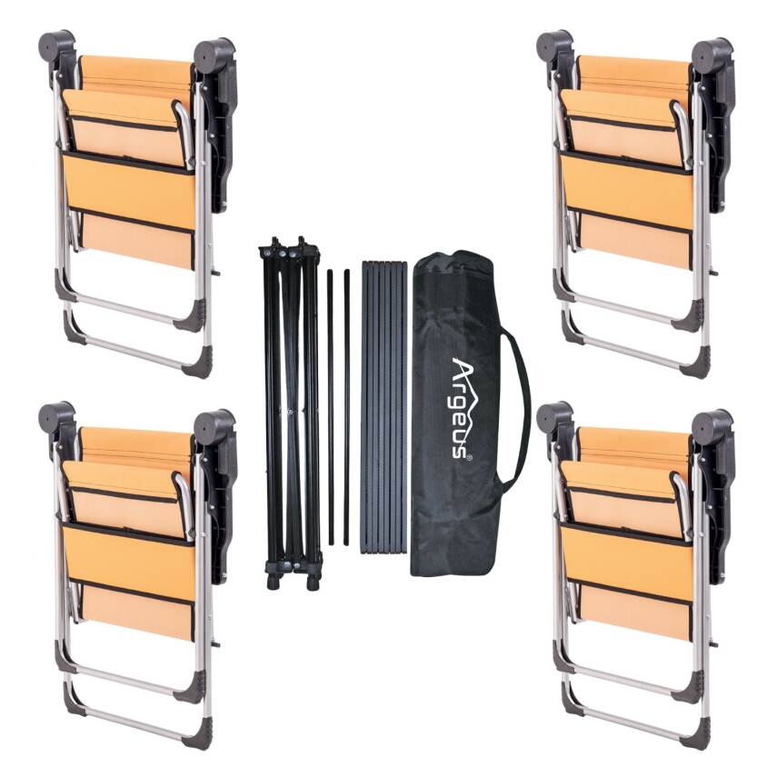 ARGEUS Rock Dark Katlanabilir Kamp Sandalyesi Masa Seti - Outdoor Piknik Seti - 2