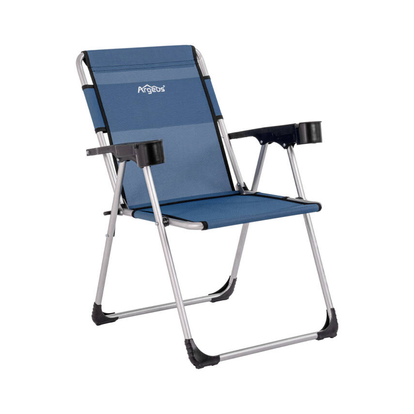 ARGEUS Rock Dört Kişilik Katlanır Kamp Masa Sandalye Seti - Safir Mavi - 2