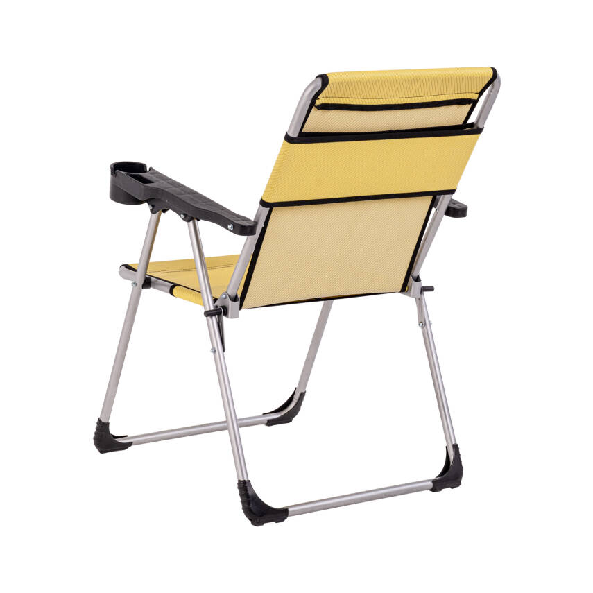 ARGEUS Rock Hardal Renk 4 Kişilik Katlanabilir Kamp Sandalyesi ve Masa Seti - 4