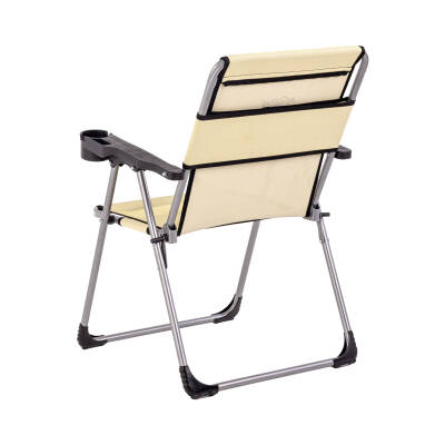 4 Adet Katlanır Kamp Sandalyesi ve Masa Seti - Rock - Buğday - Bardaklıklı - 140 KG - 4
