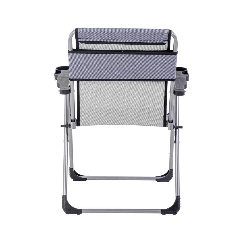 Katlanabilir Piknik ve Kamp Sandalyesi - Bardaklıklı - Rock - Lacivert (A-26-R2) - 140KG Taşıma Kapasiteli - 4