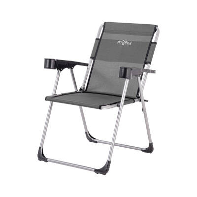 4 Adet Katlanır Kamp Sandalyesi ve Masa Seti - Rock - Antrasit - Bardaklıklı - 140 KG - 3