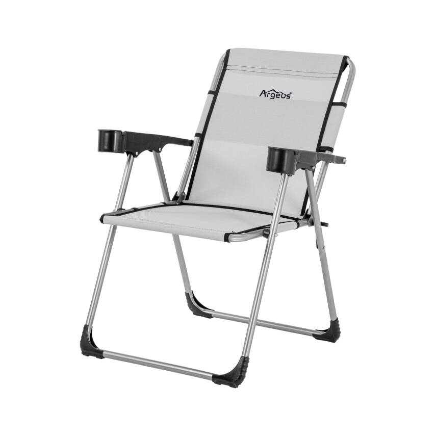 Argeus Rock Outdoor 4 Kişilik Portatif Katlanabilir Kamp Masa Sandalye Seti - Gri - 3