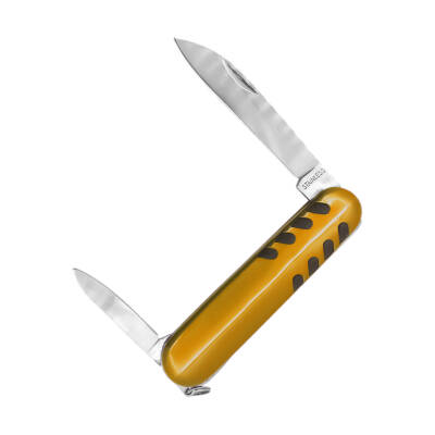 Argeus Sarı Renk Çift Bıçaklı Katlanabilir Cep Çakısı - Model K5017-8 - 2