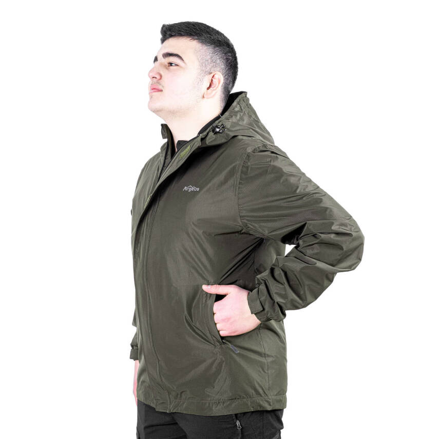 Argeus Storm Haki Su Geçirmez Erkek Outdoor Yağmurluk Mont - 2