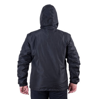 Argeus Storm Su Geçirmez Erkek Siyah Yağmurluk Mont - Outdoor Model - 4