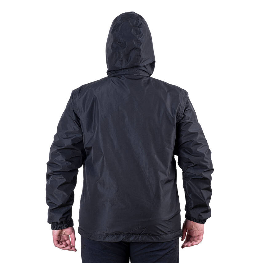Argeus Storm Su Geçirmez Erkek Siyah Yağmurluk Mont - Outdoor Model - 4