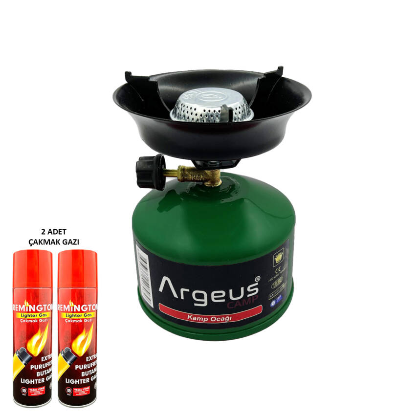 ARGEUS Taşınabilir Kamp Ocağı ve Gaz Seti - Outdoor Yeşil - 1