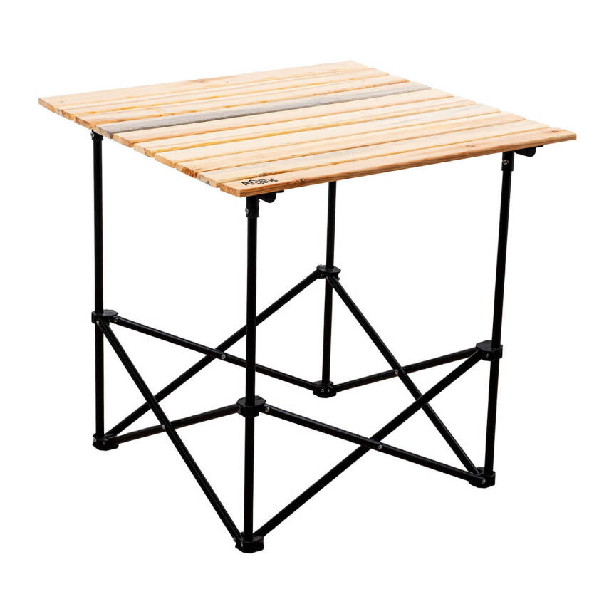 Argeus XL Akordeon Katlanır Ahşap Kamp Piknik Masası - Taşıma Çantalı - 1