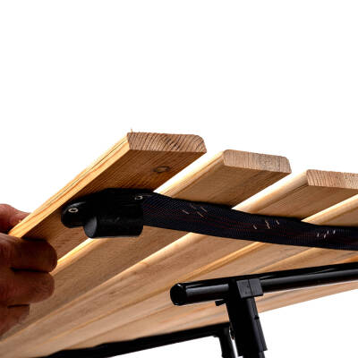 Argeus XL Akordeon Katlanır Ahşap Kamp Piknik Masası - Taşıma Çantalı - 4