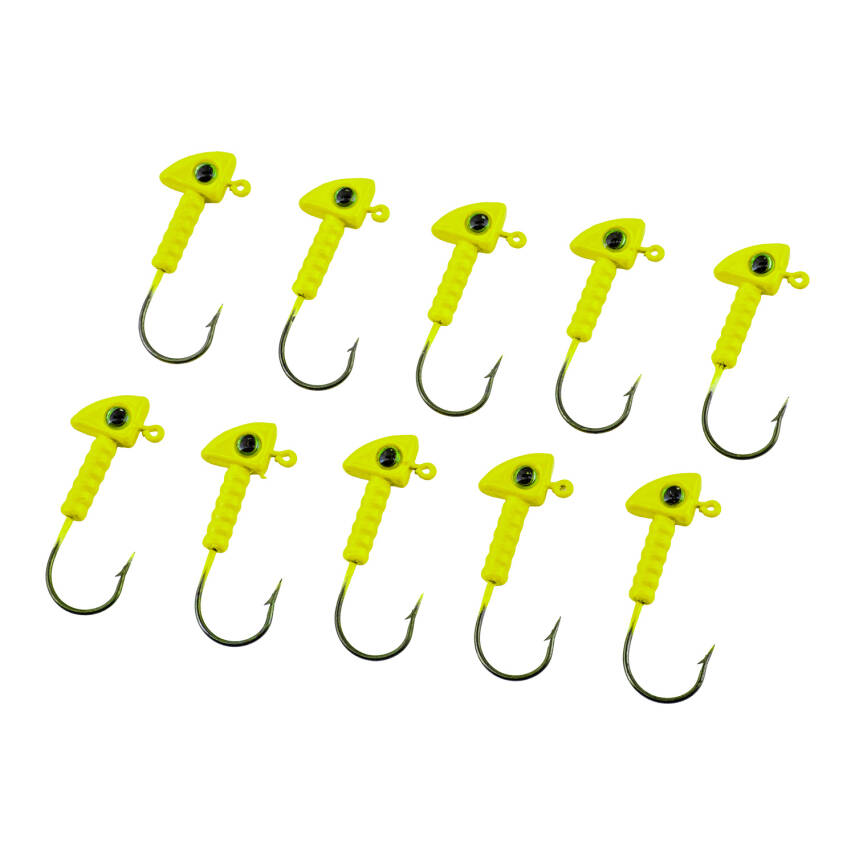 Jighead - Zoka - Kurşunlu Olta İğnesi - (XH-A 06) - Açık Yeşil - 8 Gr - 10 Adet - 1