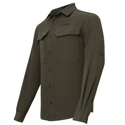 Alpinist Natriks Uzun Kollu Erkek Gömlek Haki (600702) - 2